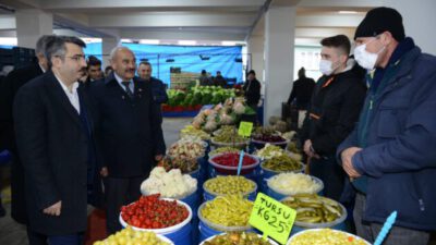 YILMAZ SIRACEVİZLER PAZAR ESNAFI İLE BULUŞTU