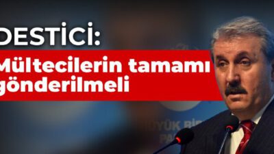 Destici: Mültecilerin tamamı gönderilmeli