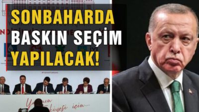 Sonbaharda bir seçim olacağı ortada