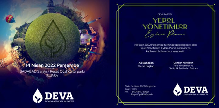 DEVA Bursa’dan; “Yerel Yönetimler ve Şehircilik Eylem Planı”