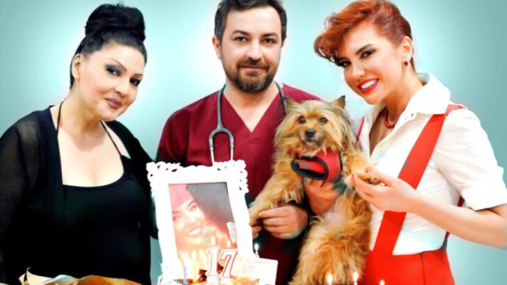 VETERİNERDE SEVİNÇ GÖZ YAŞLARI İÇİNDE DOĞUM GÜNÜ KUTLAMASI