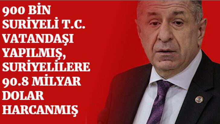 Zafer Partisi; Suriyelilere Bugüne Kadar 90 Milyar Dolar mı Harcandı?