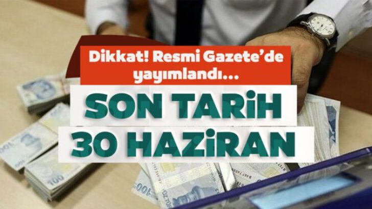 Varlık Barışında Son Tarih 30 Haziran