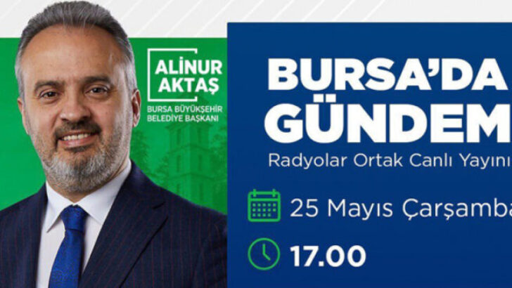 Aktaş Bursa Radyoları Ortak Canlı Yayınına Konuk Oldu