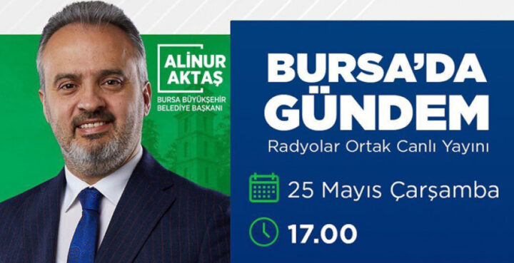 Aktaş Bursa Radyoları Ortak Canlı Yayınına Konuk Oldu