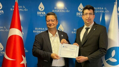 DEVA Partisi Bursa Büyükorhan İlçe Başkanı belli oldu.