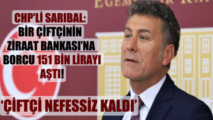 Çiftçinin banka borcu 185 milyar liraya çıktı