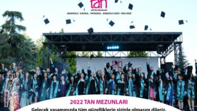 TAN OKULLARI ANADOLU VE FEN LİSESİNDE MEZUNİYET COŞKUSU