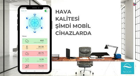 NOOR TECHNOLOGIES İÇ HAVA KALİTESİNİ ÖLÇEN MOBİL UYGULAMA GELİŞTİRDİ