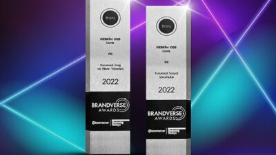 GEBKİM OSB’YE BRANDVERSE AWARDS’TAN 2 ÖDÜL BİRDEN!