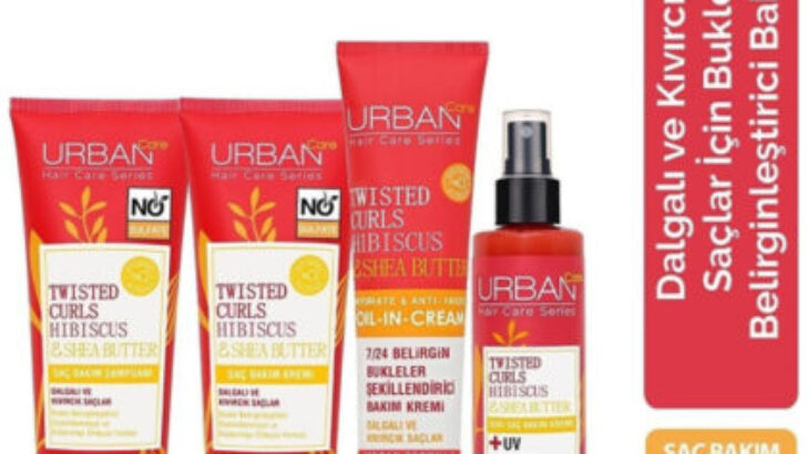 URBAN Care Twisted Curls Hibiscus & Shea Butter Serisi İle Gün Boyu Belirgin & Şeklini Koruyan Bukleler