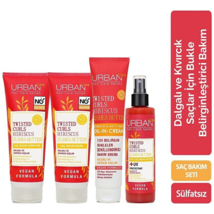 URBAN Care Twisted Curls Hibiscus & Shea Butter Serisi İle Gün Boyu Belirgin & Şeklini Koruyan Bukleler
