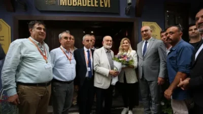 TEMEL KARAMOLLAOĞLU’NDAN MÜBADELE EVİ’NE ZİYARET