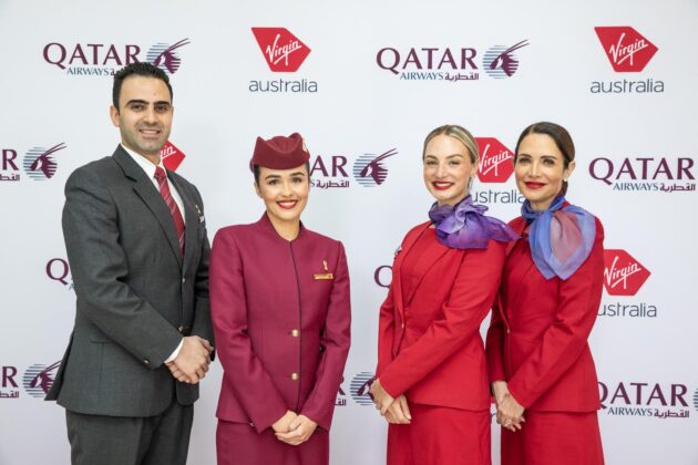 QATAR AIRWAYS VE VIRGIN AVUSTRALYA, BRISBANE HAVALİMANI LANSMAN ETKINLİĞİNDE YENİ STRATEJIK ORTAKLIĞI KUTLUYOR