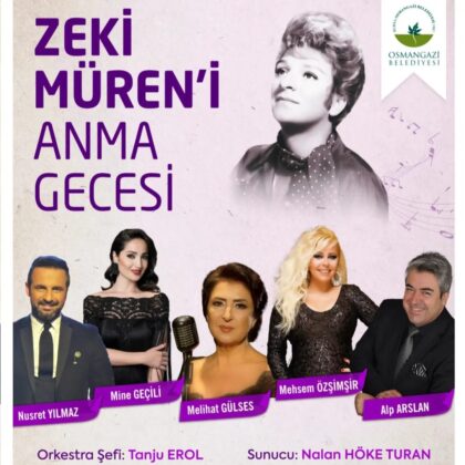 OSMANGAZİ DEN SANAT GÜNEŞİNE  VEFA GECESİ