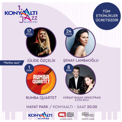 Konyaaltı Jazz Günleri “Parkta Jazz” sloganıyla başlıyor!