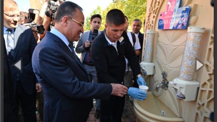 BAKAN BOZDAĞ,ÇORBAYI ÇEŞMEDEN İÇTİ