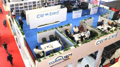 Türkiye’nin ve Avrupa’nın en büyük güneş paneli üreticisi CW Enerji’den fuar çıkarması