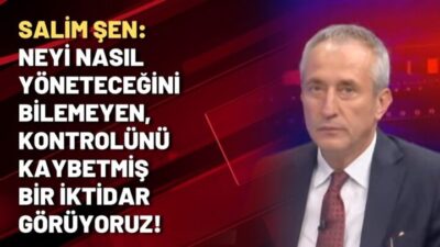 SALİM ŞEN’DEN SANSÜR YASASINA TEPKİ: ANCAK FAŞİST YÖNETİMLERDE OLUR