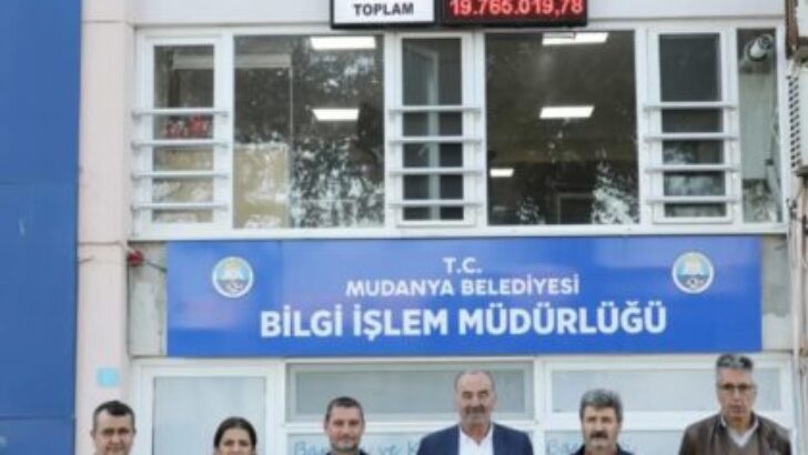 MUDANYA BELEDİYESİ’NİN AYLIK GELİR-GİDER TABLOSU KESİNTİSİZ YAYINLANMAYA BAŞLADI