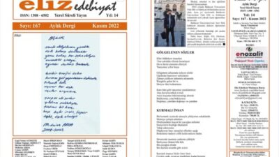 eliz edebiyat DERGİSİ’nin 167. SAYISI ÇIKTI!