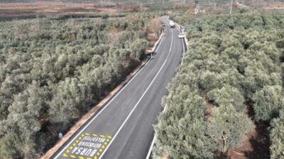 Gölyazı yolu sil baştan yenilendi