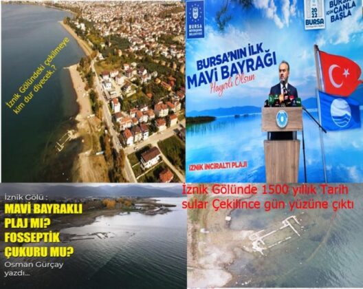 İznik gölü: mavi bayraklı plaj mı? Fosseptik çukuru mu?