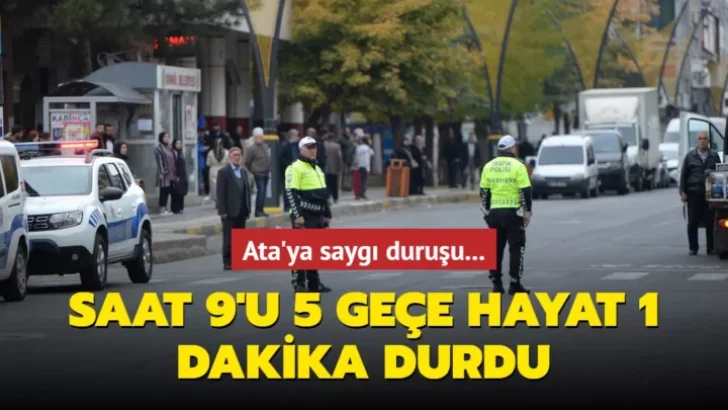 9’u 5 geçe hayat 1 dakika durdu