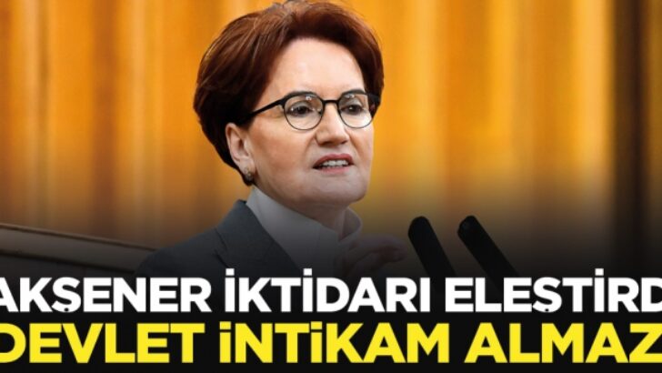 iktidarın devlet yönetimiyle ilgili sorunu olduğundan atladığı bir şey var, devlet intikam almaz