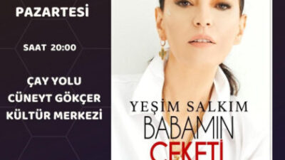 YEŞİM SALKIM Babamın Ceketi oyununu ilk defa Ankara’da Pazartesi (21 Kasım) sergileyecek