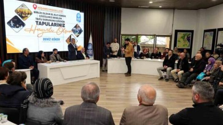 Nişanca’nın 50 yıllık tapu sorunu çözüldü