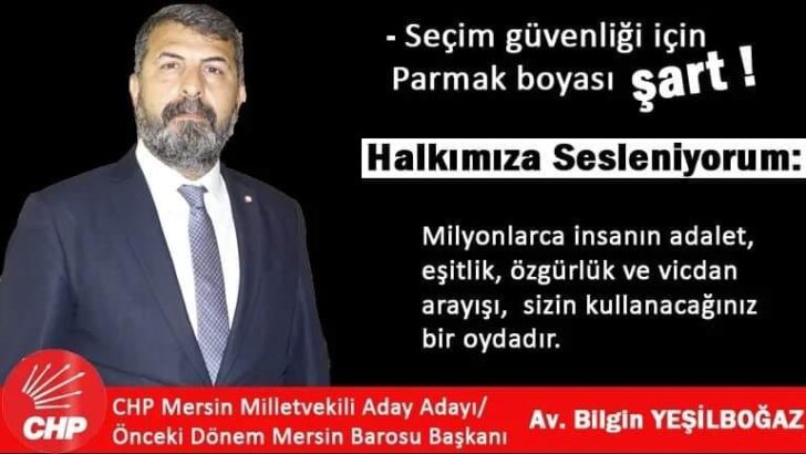 Yeşilboğaz: Seçim güvenliği için parmak boyası şart