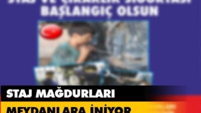 BURSALI STAJ MAĞDURLARI YİNE MEYDANLARA İNİYOR