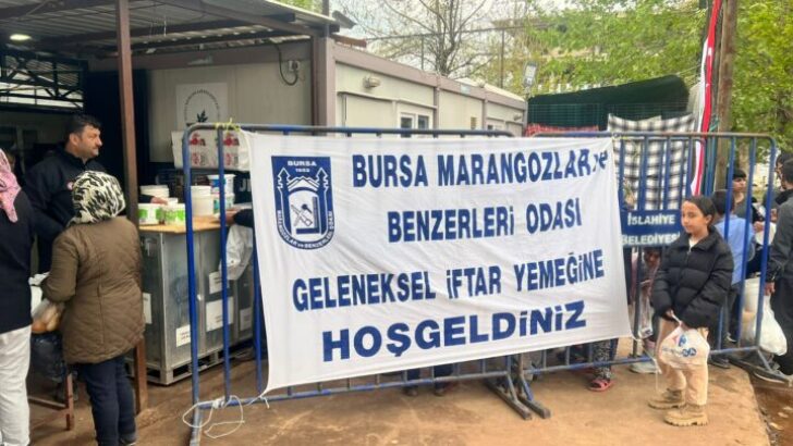 BURSA MARANGOZLAR ODASI İFTAR BEREKETİNE İSLAHİYE’YE TAŞIDI