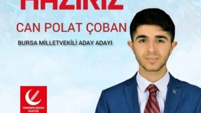 CAN POLAT ÇOBAN… 18 YAŞINDA BURSA’NIN EN GENÇ ADAYINDAN NET MESAJ; “Geliyoruz!”