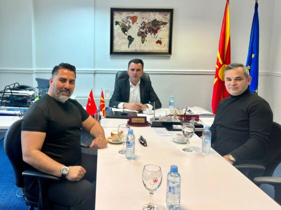 Murat Hançer , Kuzey Makedonya Başbakanlık Müsteşarı Muhittin Kahveci’yi ziyaret etti!