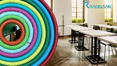 Radelsan’dan Renkli Pvc İzoleli Çelik Spiral Borular