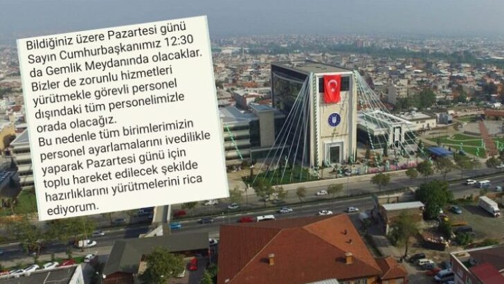 “KAMU ÇALIŞANLARI ERDOĞAN’IN MİTİNGİNE KATILIMA ZORLANIYOR”