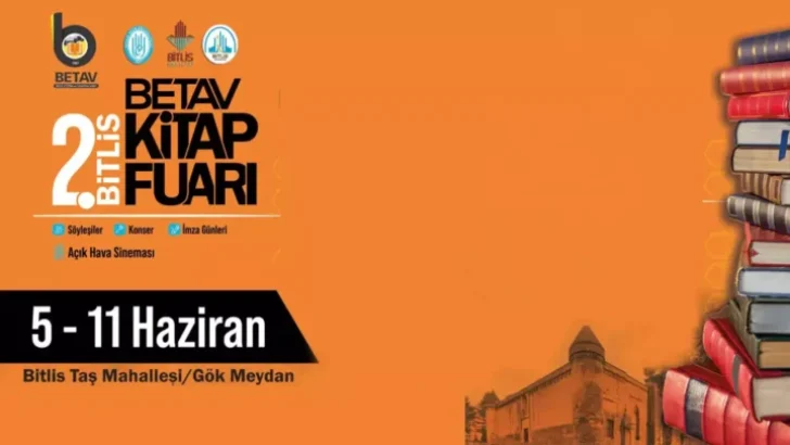 2. BİTLİS KİTAP FUARI 5 HAZİRAN’DA BAŞLIYOR!