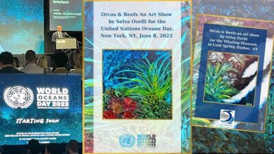 Sanatçı Selva Özelli’nin “Balinalar & Resifler” Sergisi Uluslararası Platformda