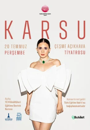 KARSU, 20 TEMMUZ’DA ÇEŞME’DE, TEV İZMİR ŞUBESİ EV SAHİPLİĞİNDE ANLAMLI BİR KONSER VERECEK. BİLETLER SATIŞTA