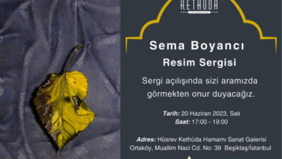 Kethüda Hüsrev Hamamı, Sema Boyancı Kişisel Sergisi’ni Ağırlayacak.