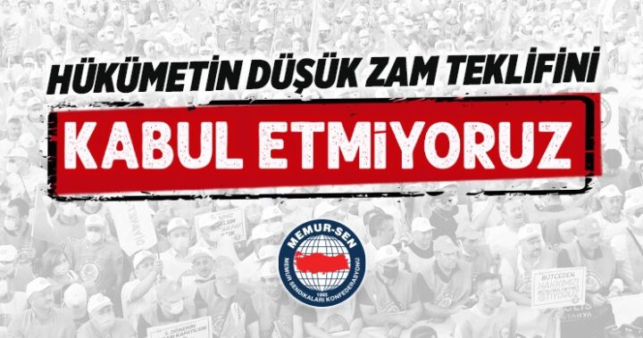 Memur-Sen Bursa; “Kabul etmiyoruz”