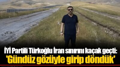Türkoğlu, sınırı kaçak geçti: ‘Sınırın güvensiz olduğunu gösterdim’