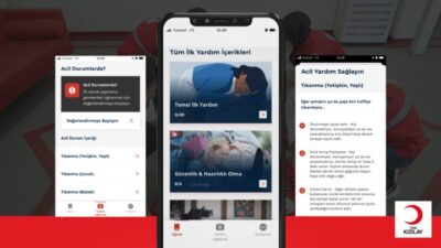 KIZILAY’IN TEMEL İLK YARDIM BİLGİLERİNE MOBİL UYGULAMADAN ERİŞİM     DİJİTAL DÜNYADA İLK YARDIM: HERKESE HER YERDE HER ZAMAN ULAŞIN