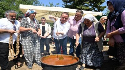 MOR ÜZÜMLER TOPLANDI, PEKMEZ YAPILDI!