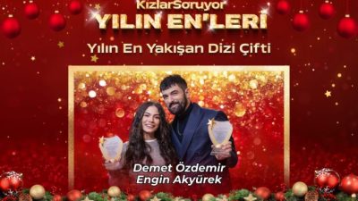 Demet Özdemir ve Engin Akyürek Yılın En İyi Dizi Çifti Seçildi