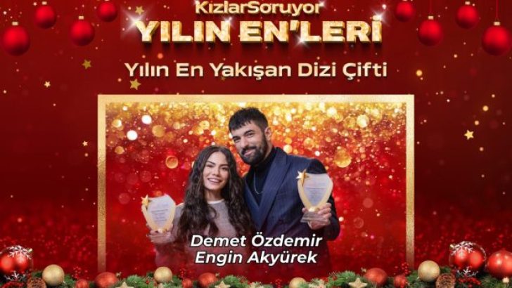 Demet Özdemir ve Engin Akyürek Yılın En İyi Dizi Çifti Seçildi