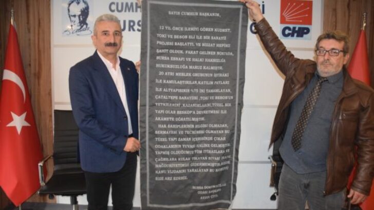 ÇATSANDER’den CHP İl Başkanlığı’na Ziyaret! “Çataltepe Bursa’nın Namusudur! Esnafın Kangren Olmuş Derdi Çözülmelidir!”