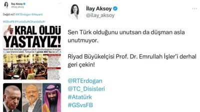 “Riyad Büyükelçisi Geri Çekilsin”